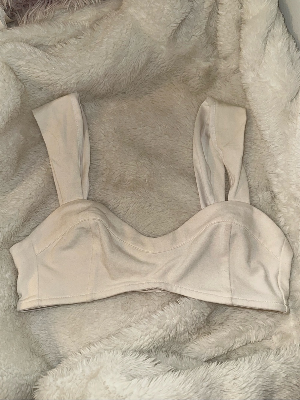 Forever 21 Deadstock White Casual Bustier Crop Top - Picture 3 of 5